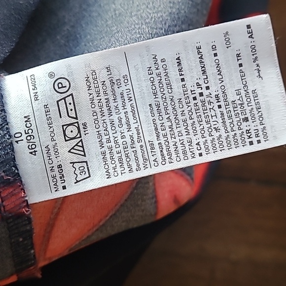 Banana Republic Navy Floral sleeveless blouse size 10 - Picture 6 of 6